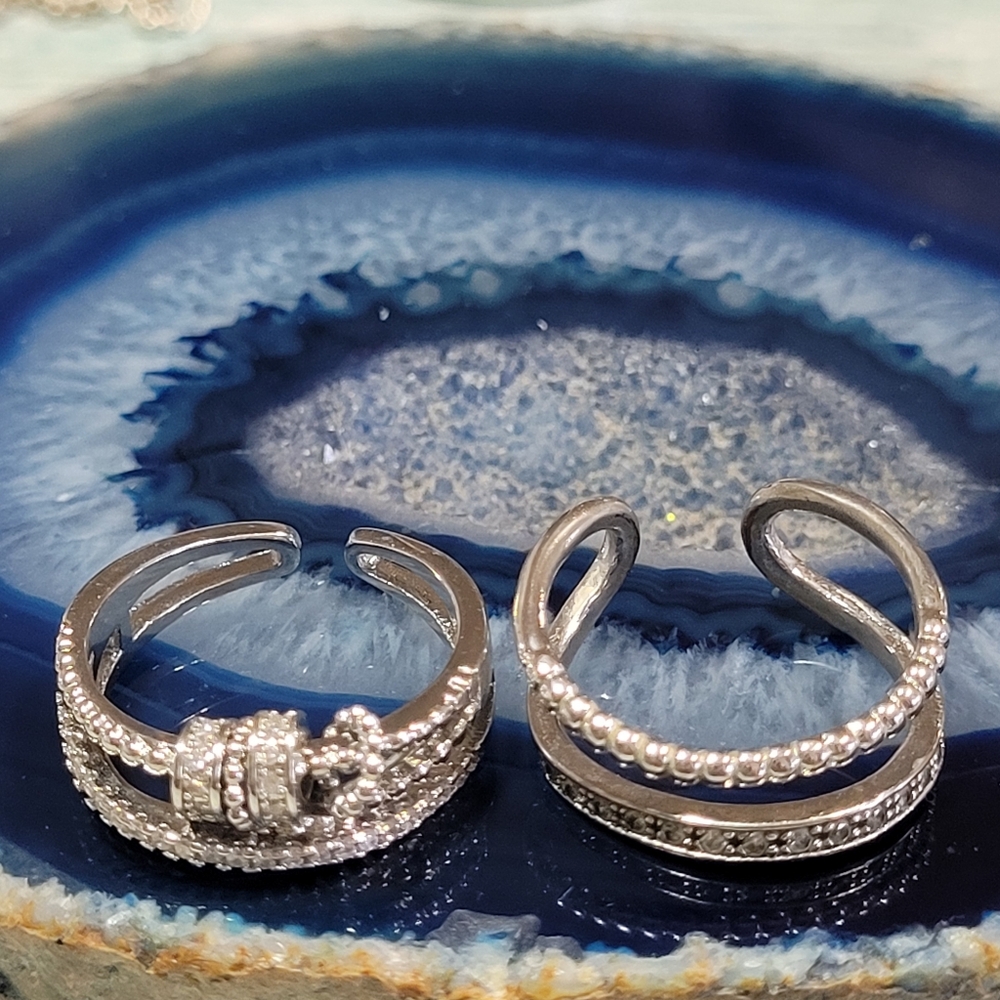 Two silver Rings